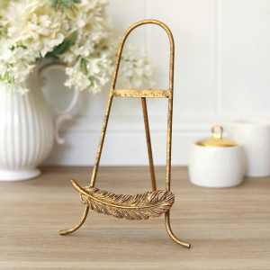 Golden Feather Plate Stand, decorative tableware