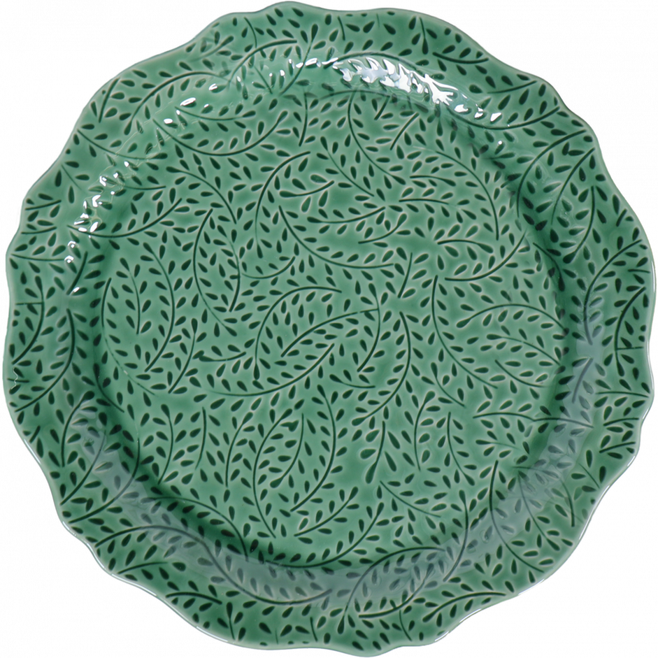Thornbury Green Serving Platter, a tabletop piece for serving or decorative display