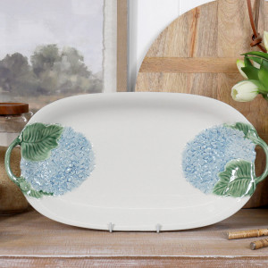 Heaven Blue Hydrangea Platter, decorative tableware