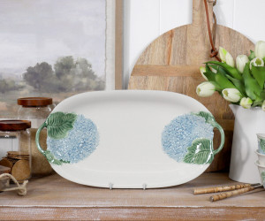 Heaven Blue Hydrangea Platter