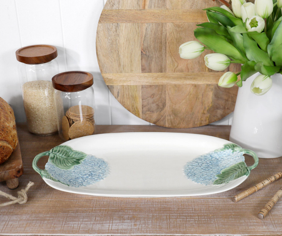 Heaven Blue Hydrangea Platter