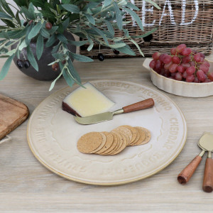 Bordeaux Cheese Platter - Sandstone, designed for practical dining use with an ornamental presentation