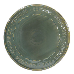 Bordeaux Cheese Platter - Olive Green, a tabletop piece for serving or decorative display