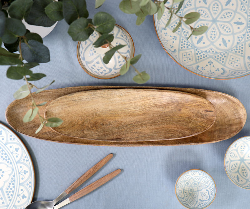 Large Laguna Oval Wooden Dish