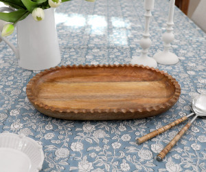 Castillo Oval Wood Platter