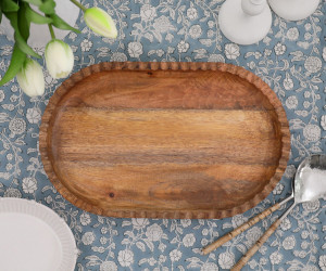 Castillo Oval Wood Platter