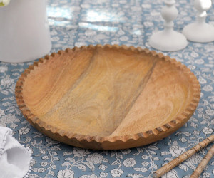 Castillo Round Wood Platter