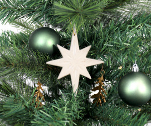 Porcelain Star of Peace Tree Decoration