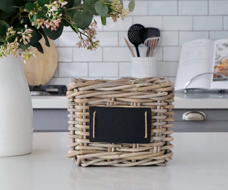 Casa Mini Cane Storage Basket with Blackboard