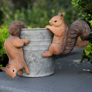 Pepper the Squirrel Pot Hanger, a functional household accessory for display or organisation