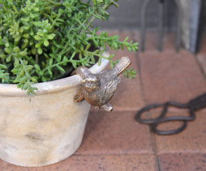 Finchley II Gold Bird Pot Hanger