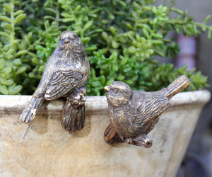 Finchley II Gold Bird Pot Hanger