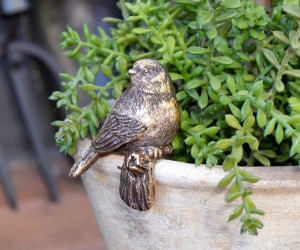 Finchley I Gold Bird Pot Hanger