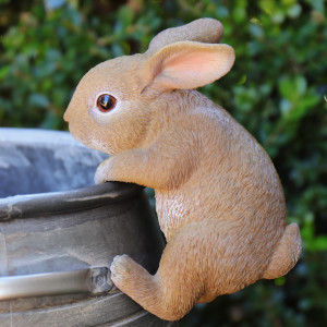 Ollie the Bunny Pot Hanger, wall-mounted storage and organisation piece