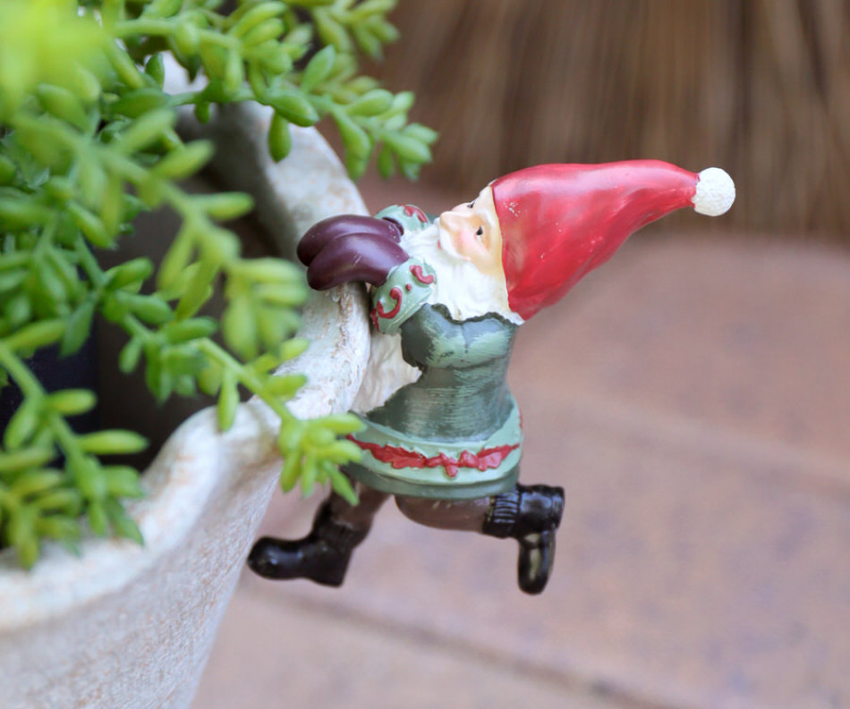 Jingle Bells Santa Pot Hanger