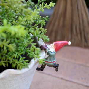 Jingle Bells Santa Pot Hanger