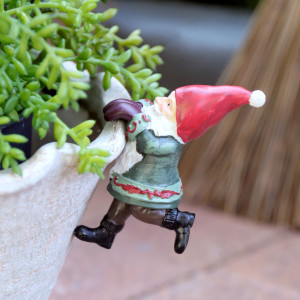 Jingle Bells Santa Pot Hanger
