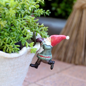 Jingle Bells Santa Pot Hanger
