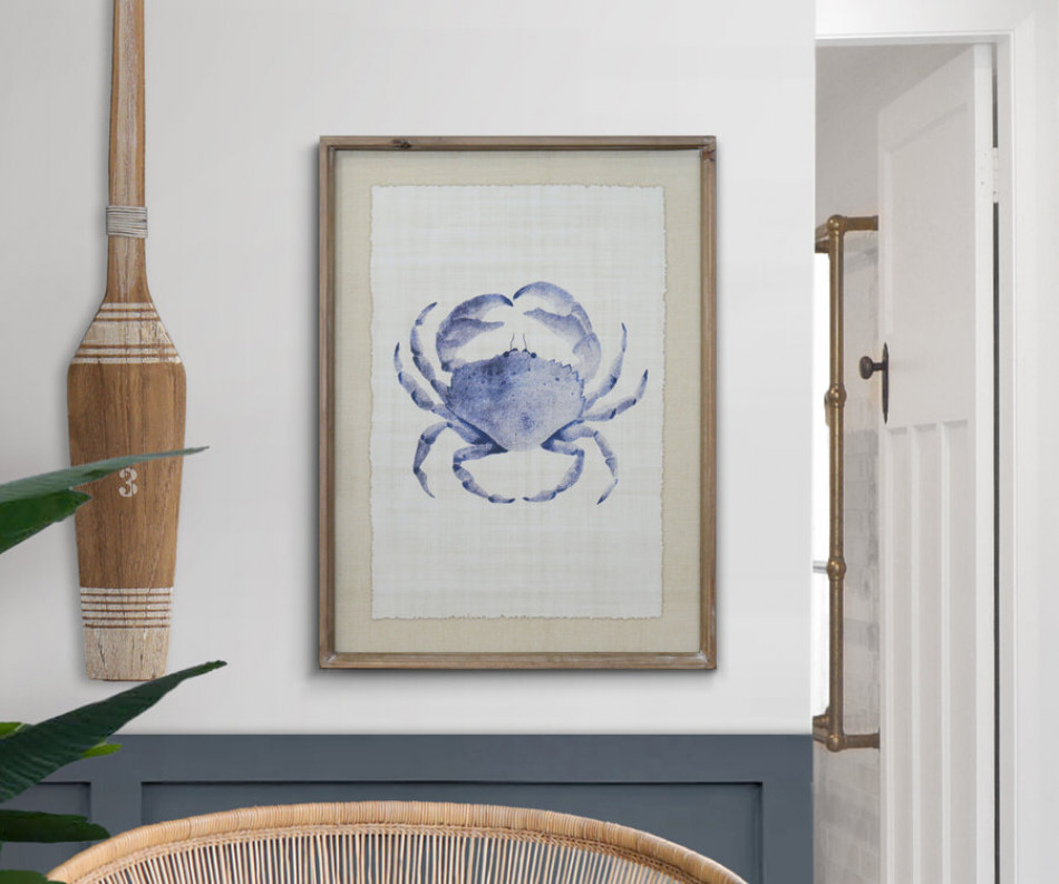 Maine Harbour Crab Framed Print