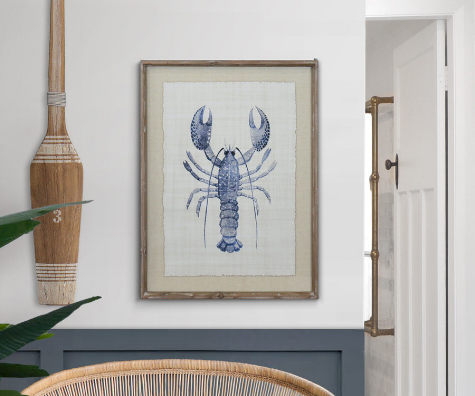 Maine Harbour Lobster Framed Print