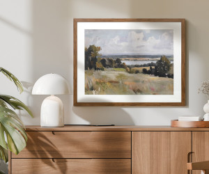 Hinterland View Landscape Framed Print