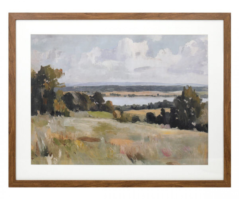 Hinterland View Landscape Framed Print