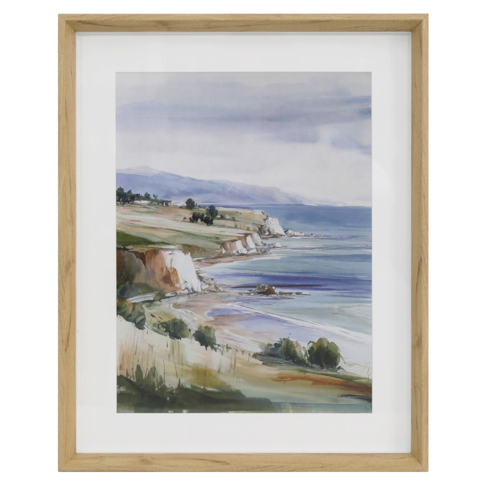 White Cliffs Framed Coastal Print