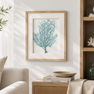 Seafoam Coral Wall Art, presented as decorative artwork for creating a focal point on a wall