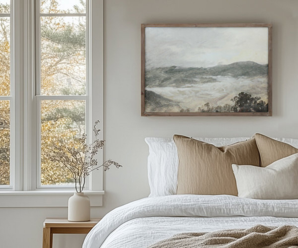 After the Rain Landscape Framed Print