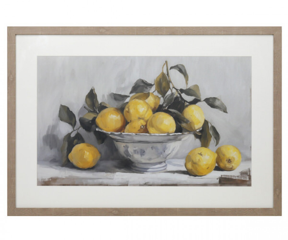Messina Lemon Bowl Framed Print