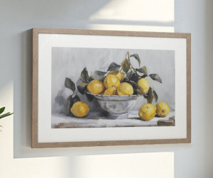 Messina Lemon Bowl Framed Print