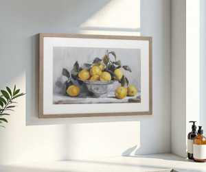 Messina Lemon Bowl Framed Print