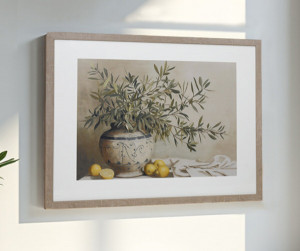 St Remy Olive Leaf Framed Print