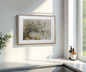 St Remy Olive Leaf Framed Print