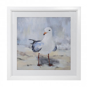 Seafarer I Framed Seagull Print, decorative wall artwork for an interior display