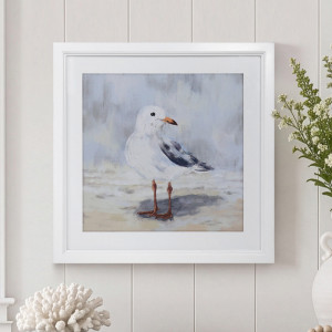 Seafarer II Framed Seagull Print, framed wall artwork