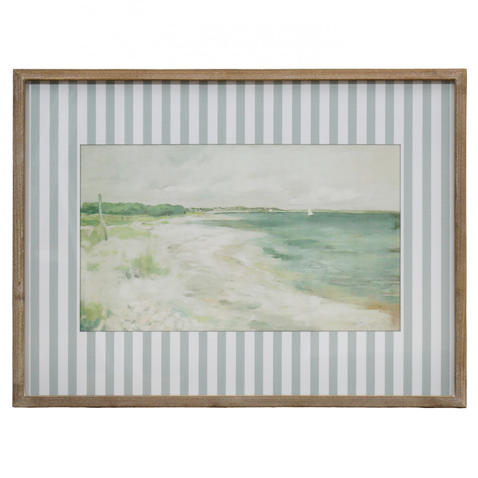 Whitby Vintage Seascape Framed Artwork, decorative wall artwork for an interior display