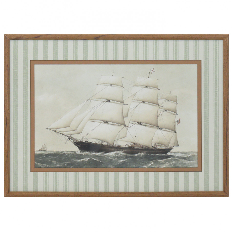 The Norfolk Voyager Framed Wall Art, decorative wall artwork for an interior display