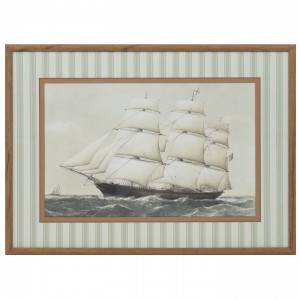 The Norfolk Voyager Framed Wall Art, decorative wall artwork for an interior display
