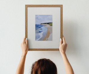 Bluewater Cove Framed Print