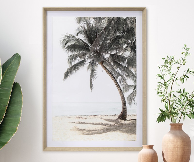 Island Time Framed Beach Print