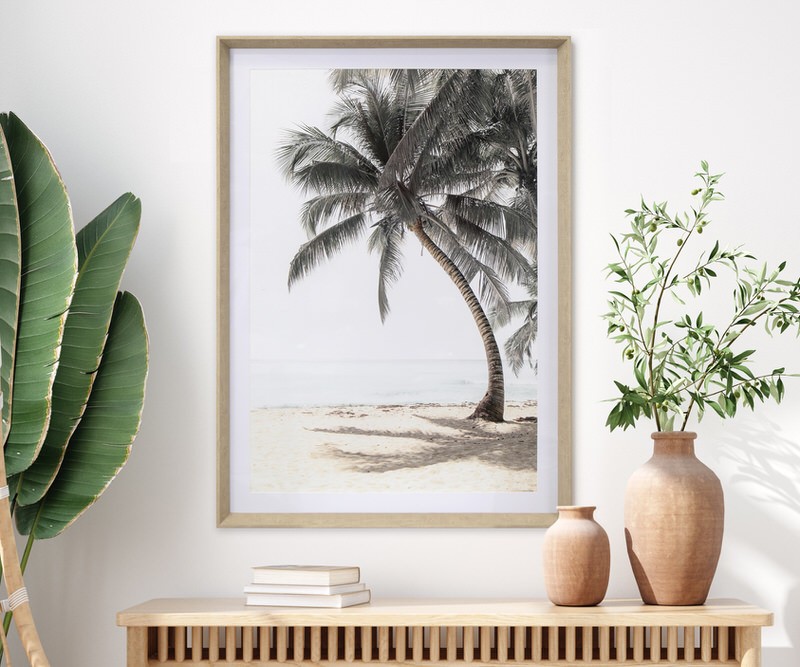 Island Time Framed Beach Print