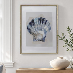 Arcadia Watercolour Shell Print - Scallop