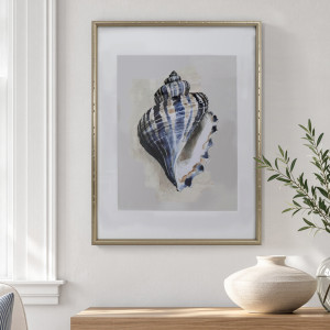 Arcadia Watercolour Shell Print - Turban