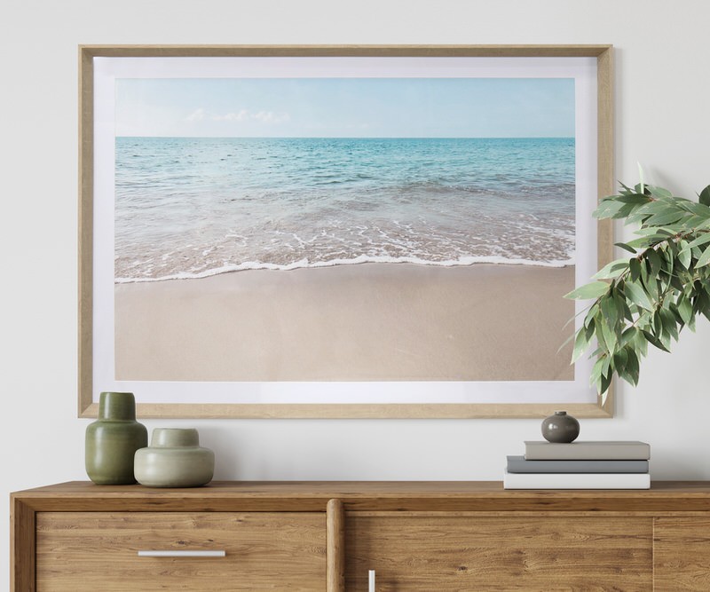 Daydream Shore Framed Beach Print