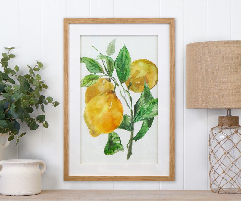 Orchard Lemons Framed Print