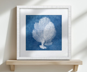 Montauk Blue Coral I Framed Print