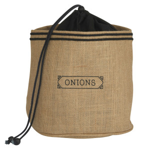 Jute Onion Sack - Produce Storage Bag, decorative home accessory