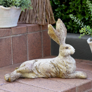 Reclining Bramley Hare Garden Sculpture
