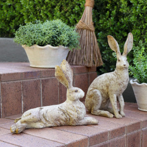 Reclining Bramley Hare Garden Sculpture